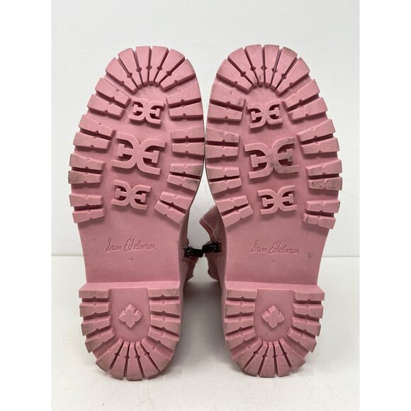 Sam Edelman Girls sz 4 Pink Laguna Chelsea Lug Sole Boots - Picture 7 of 8